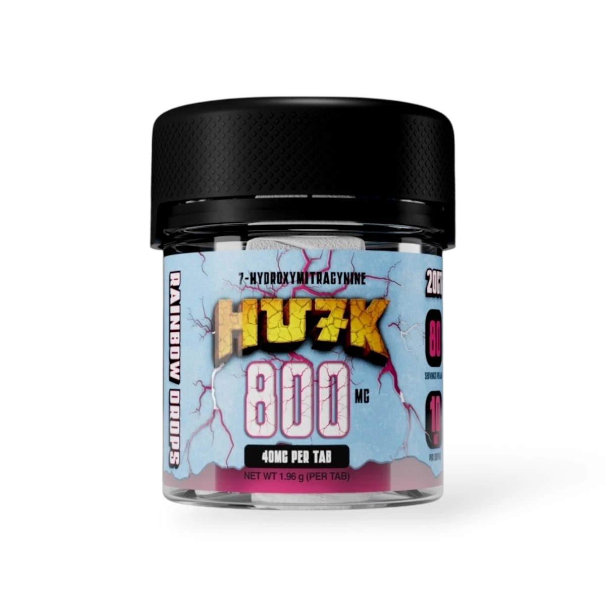 Hu7k 7-Hydroxymitragynine Tablet Rainbow Drops 40mg Per Tablet
